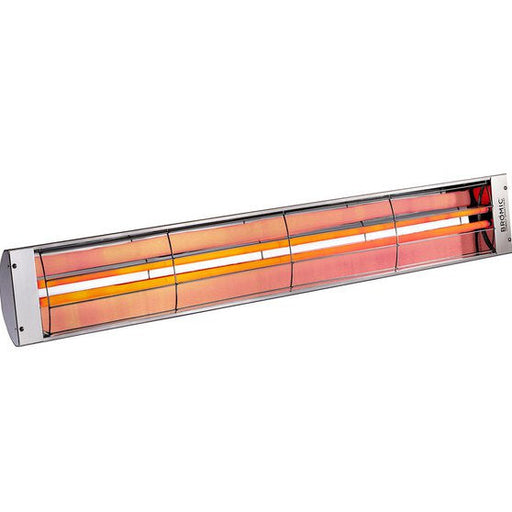 Bromic Heating Cobalt Smart-Heat 6000w electric patio heater isolated against a white background, emphasizing its sleek, metallic design.