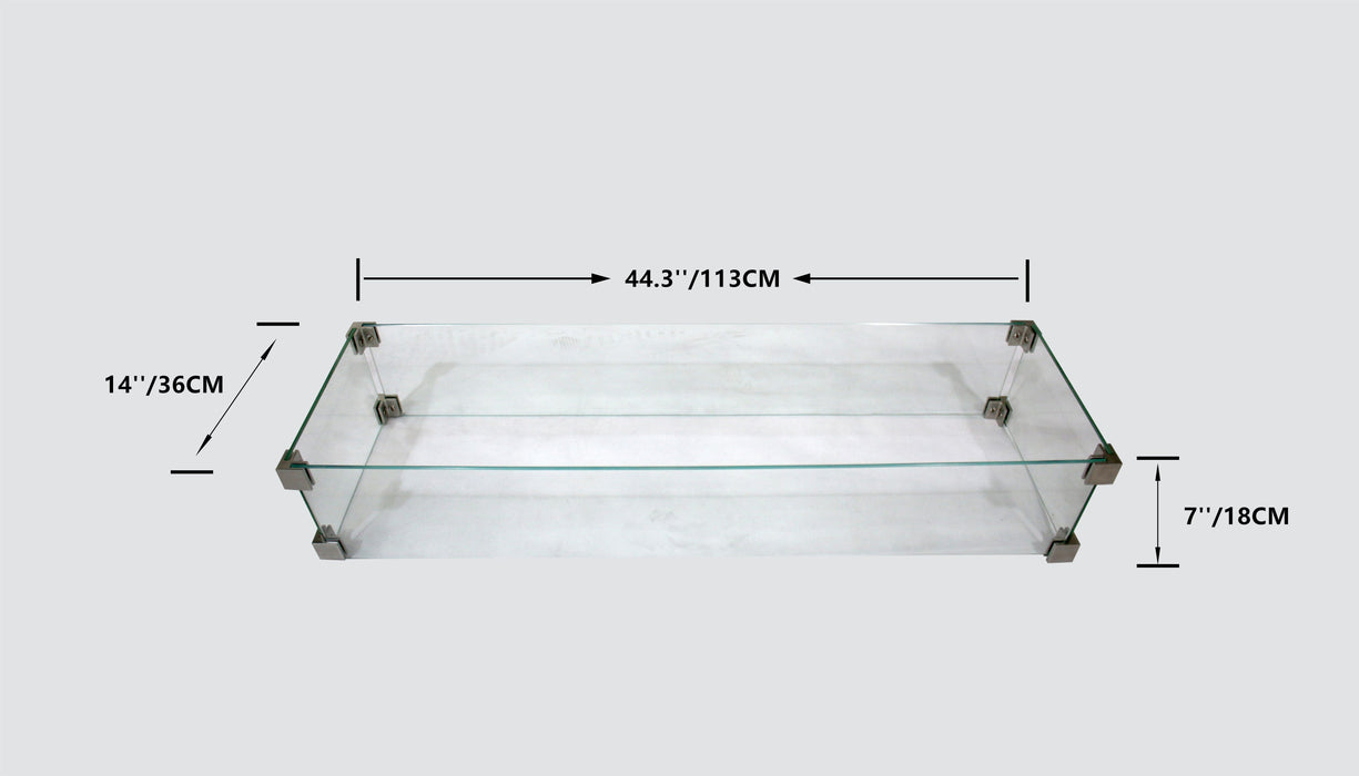 Rectangle Windshield/ Wind Screen dimensions