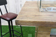 Rova Bar Table edge of the table