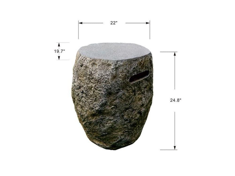 Boulder Rock Tank Module Elementi Boulder and Fiery Rock Propane Tank Cover | Backyard Oasis