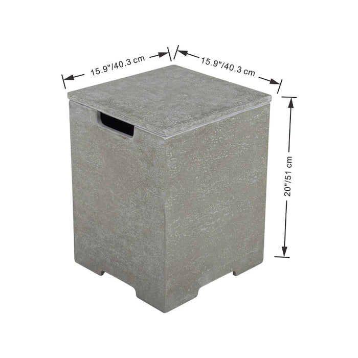 Dimensions of Elementi Plus Square Concrete Tank Cover
