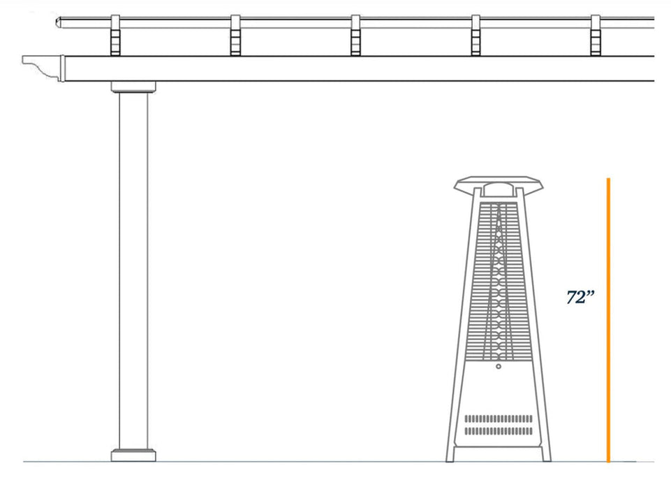 Height of the Inferno Patio Heater